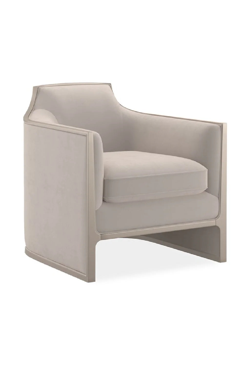 Velvet Angular Lounge Chair