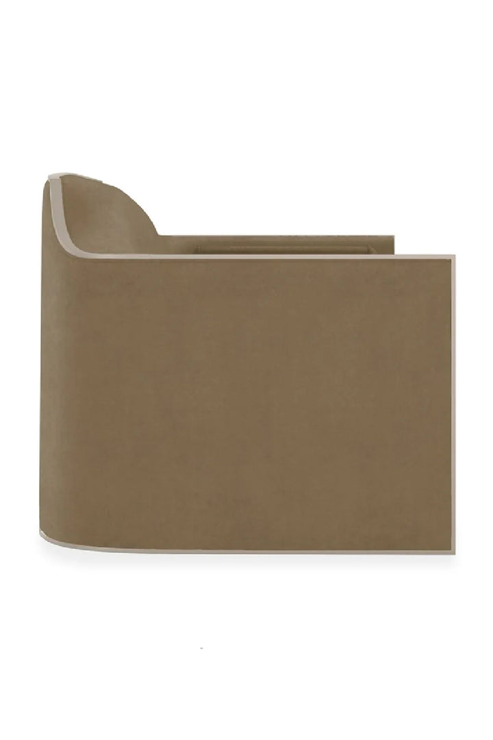 Velvet Angular Lounge Chair