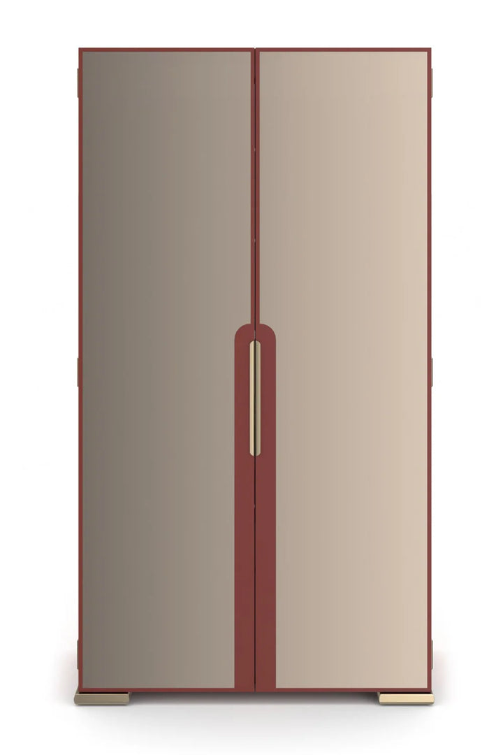 Bronze Mirror 2-Door Cabinet