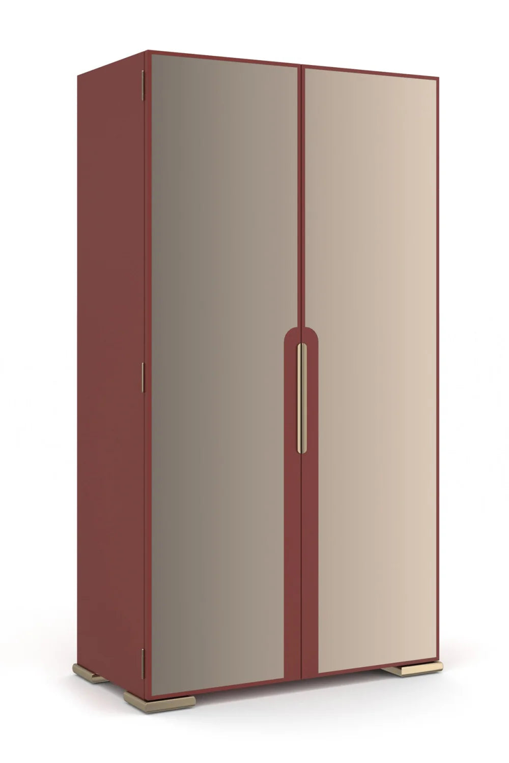 Bronze Mirror 2-Door Cabinet