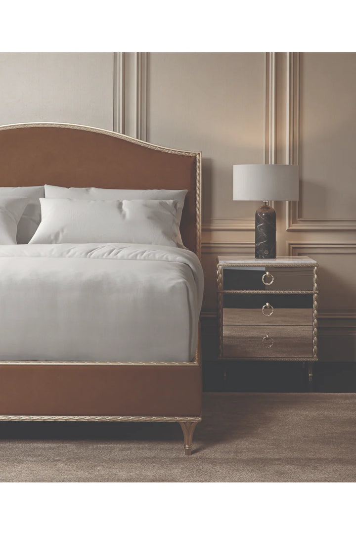 Camelback Platform King Bed