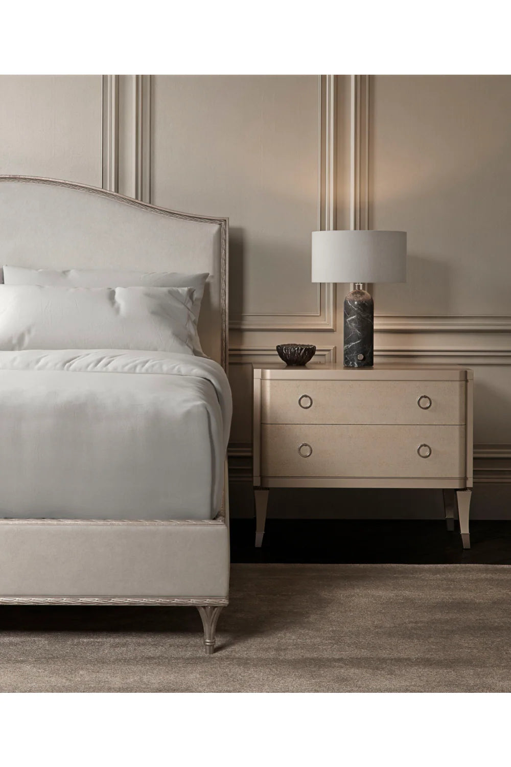Camelback Platform King Bed