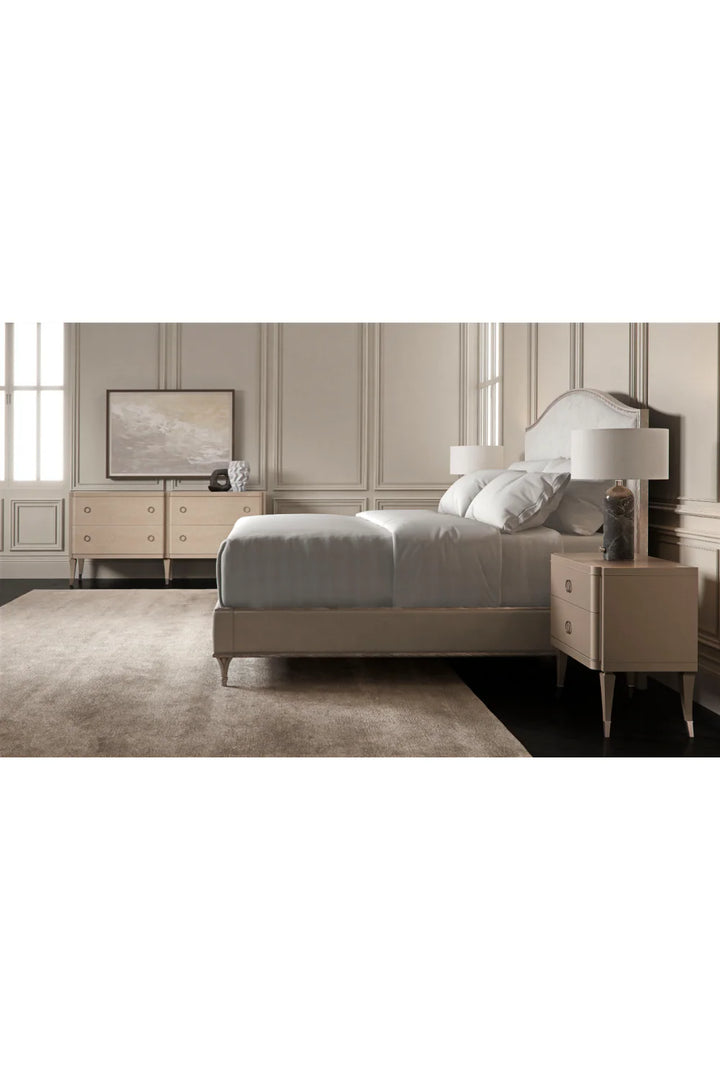 Camelback Platform King Bed