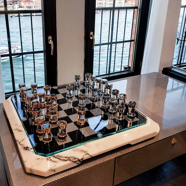 STRATEGO WHITE CHESS TABLE TL