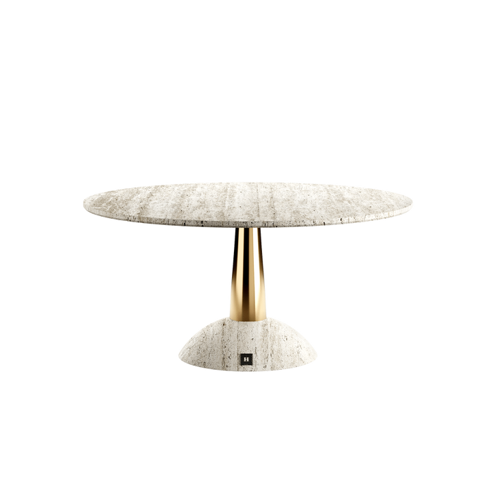 PRYMO TRAVERTIN DINING TABLE