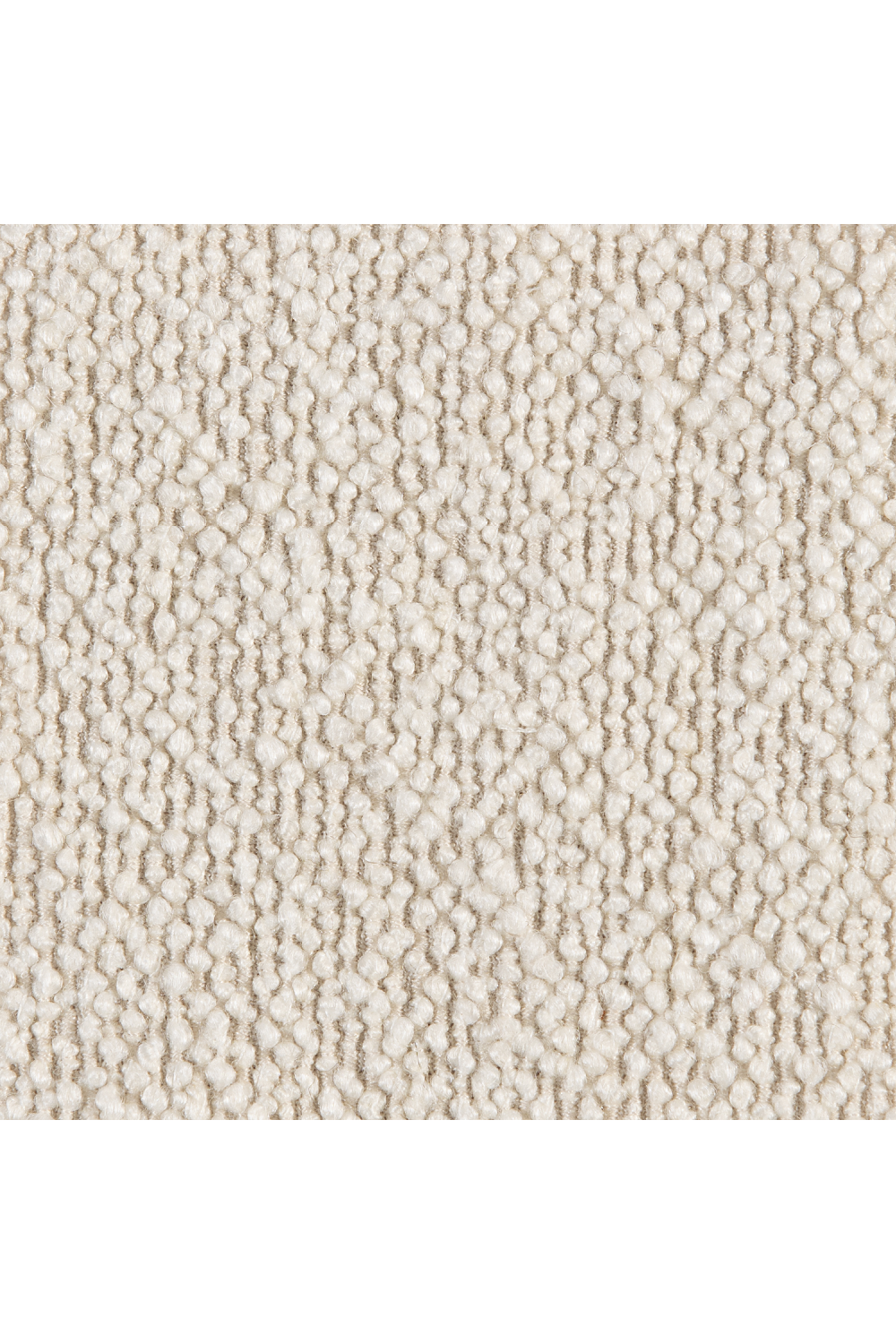 White Bouclé Accent Chair