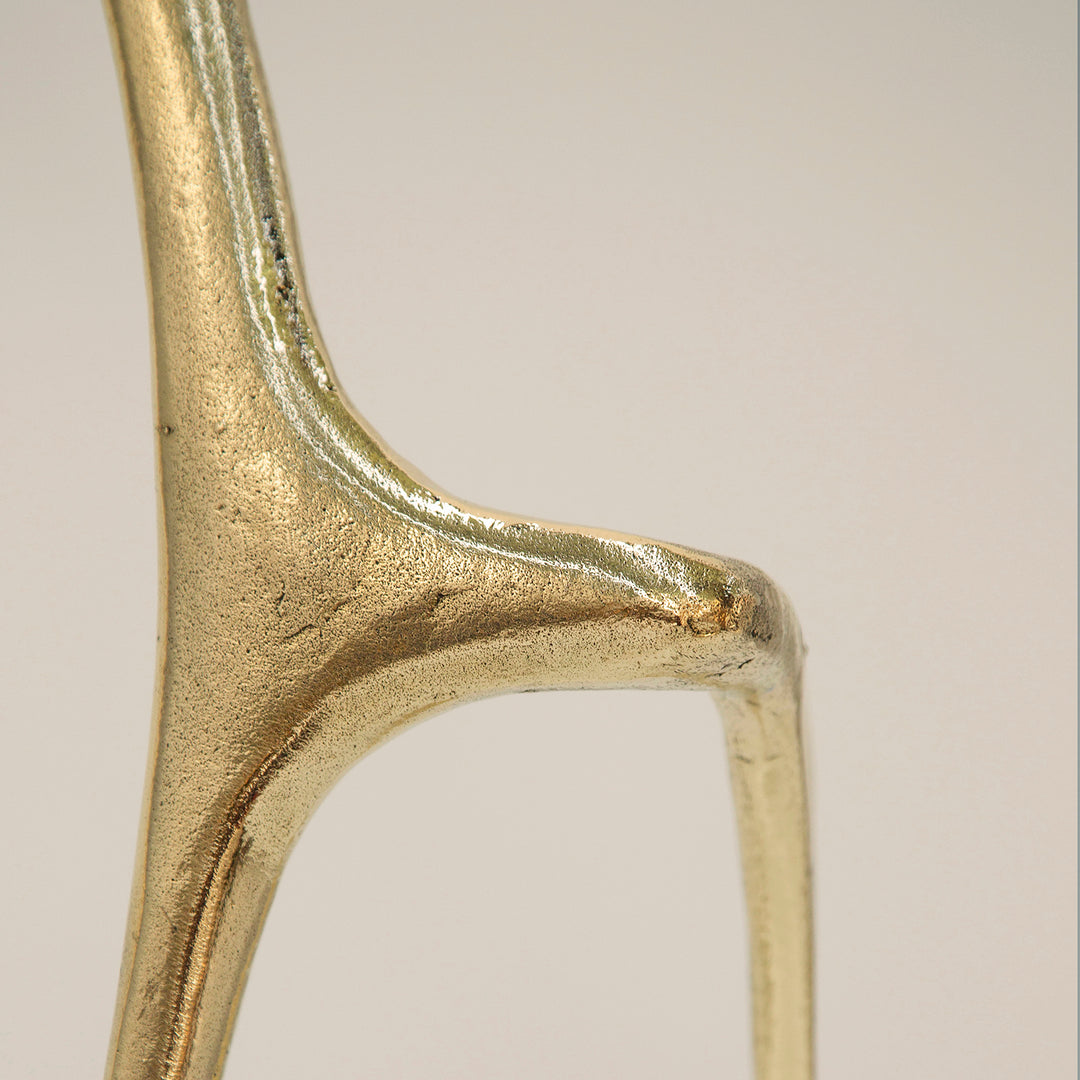 Lennon console, Textured brass