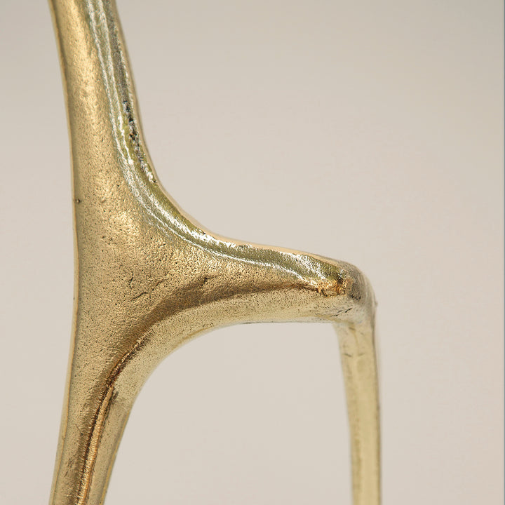 Lennon console, Textured brass