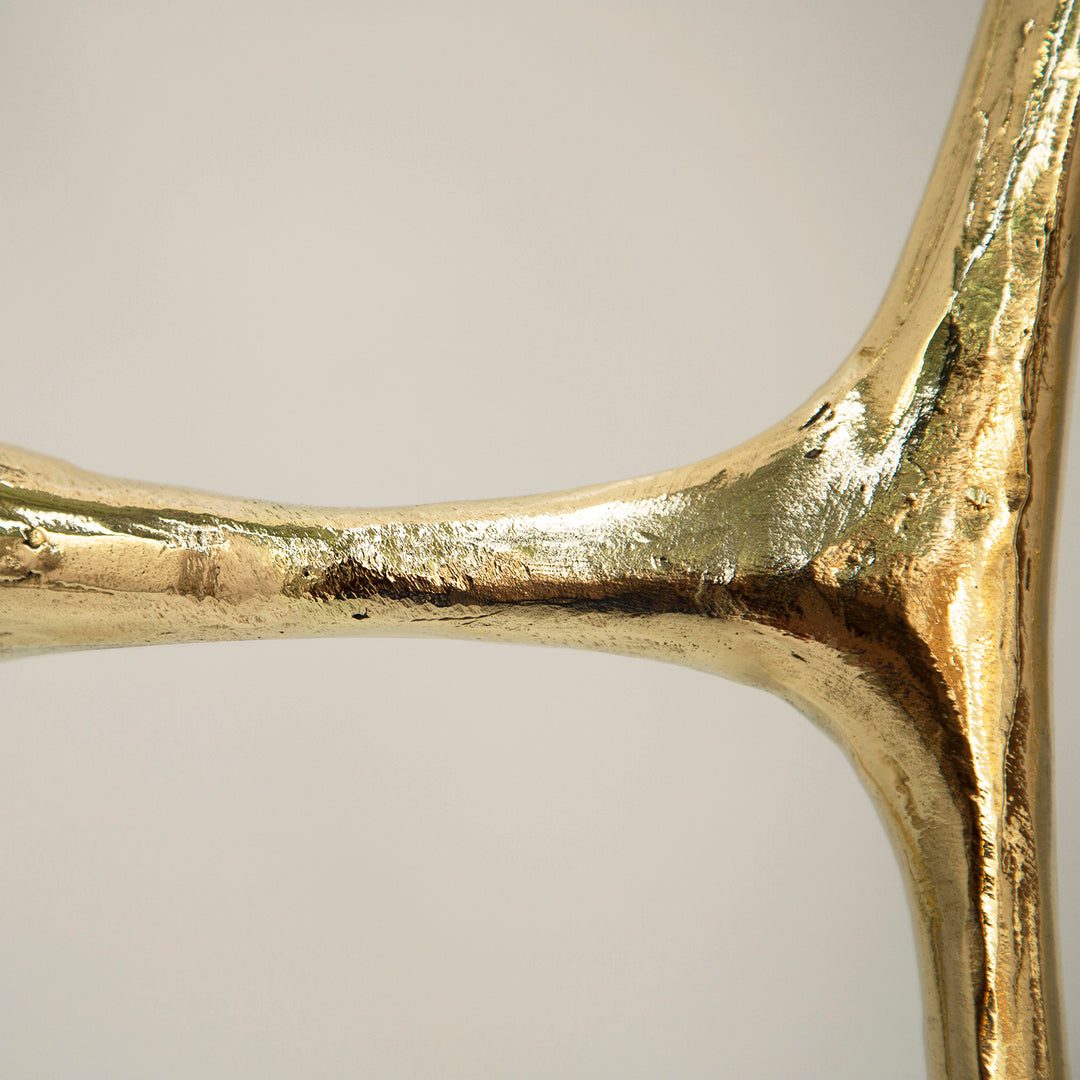 Lennon console, Textured brass
