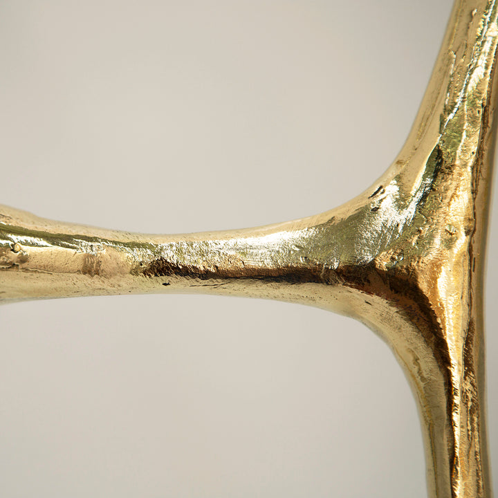 Lennon console, Textured brass