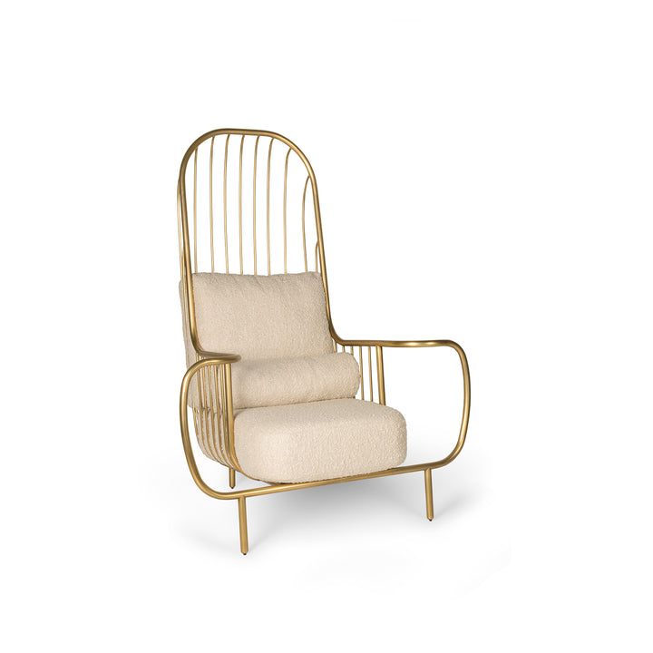 Liberty Armchair, High Back Gold