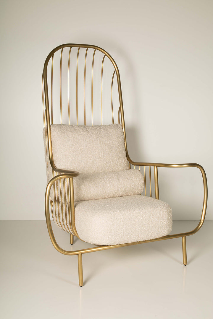 Liberty Armchair, High Back Gold