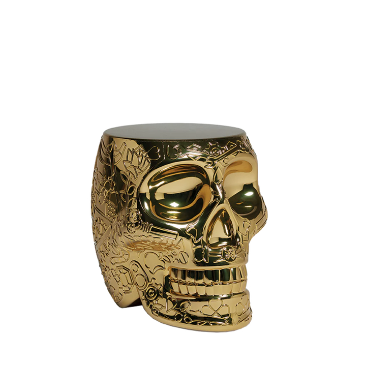 MEXICO STOOL & SIDETABLE  METAL FINISH
