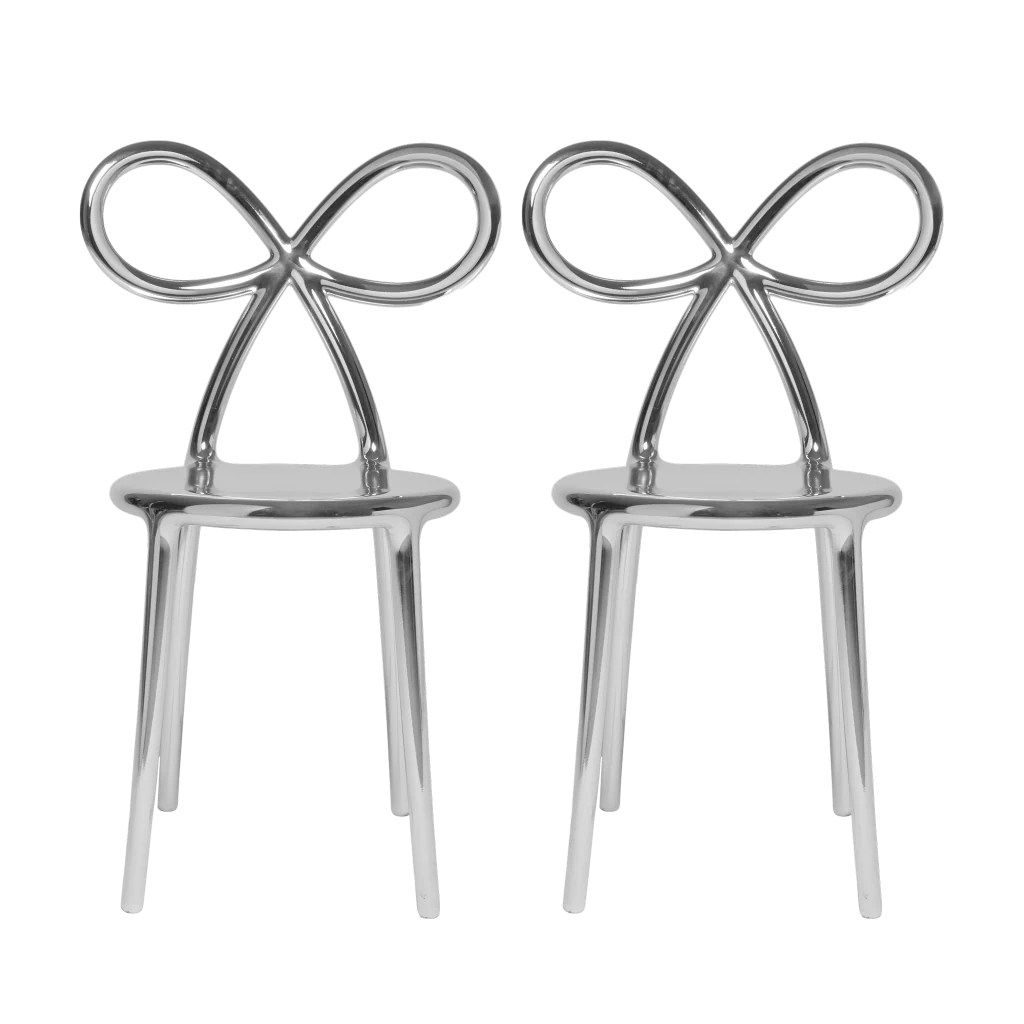 RIBBON CHAIR METAL SET OF 2