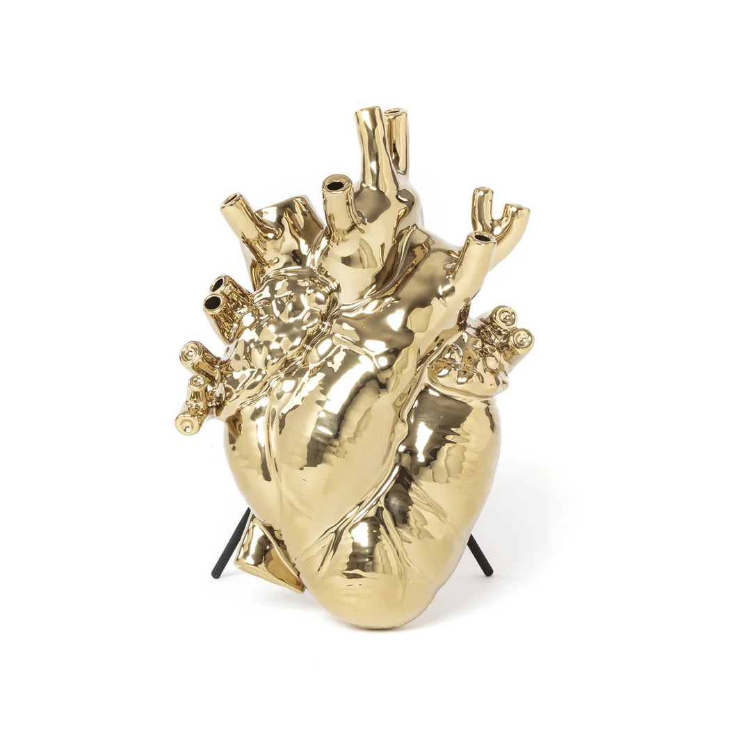 Love in Bloom Gold Vase