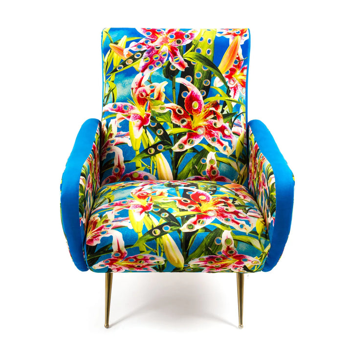 Armchair Flowers with holes