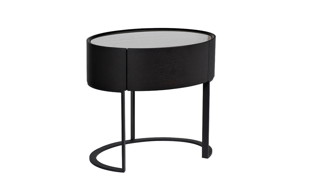BLACK SCALA BED SIDE TABLE GD