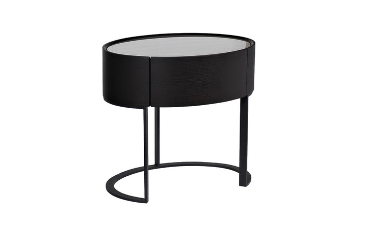BLACK SCALA BED SIDE TABLE GD