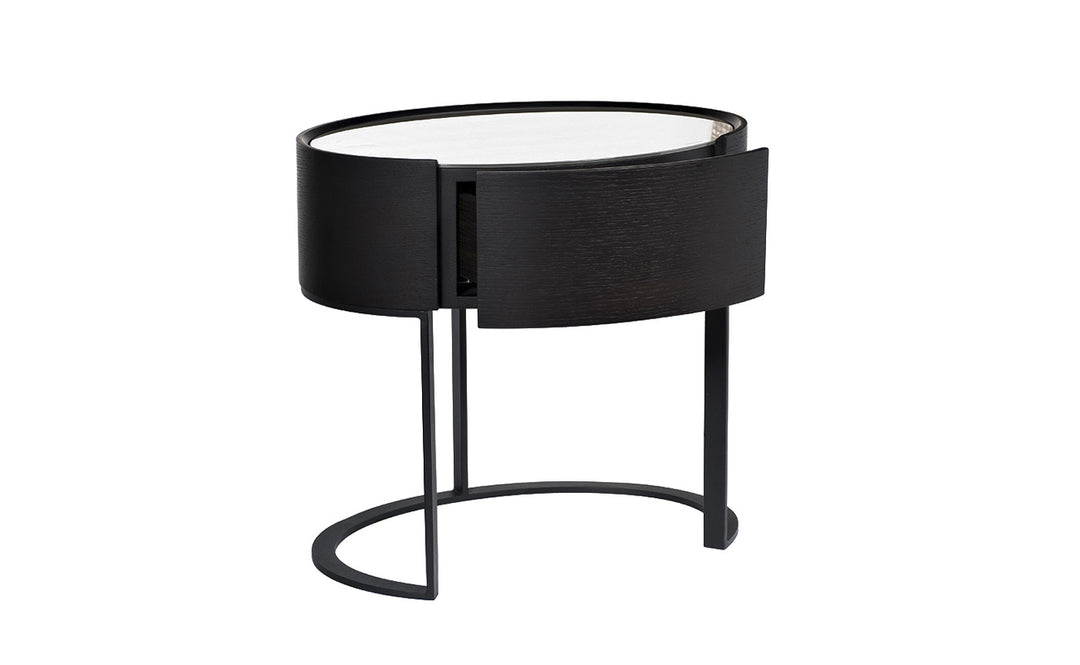 BLACK SCALA BED SIDE TABLE GD