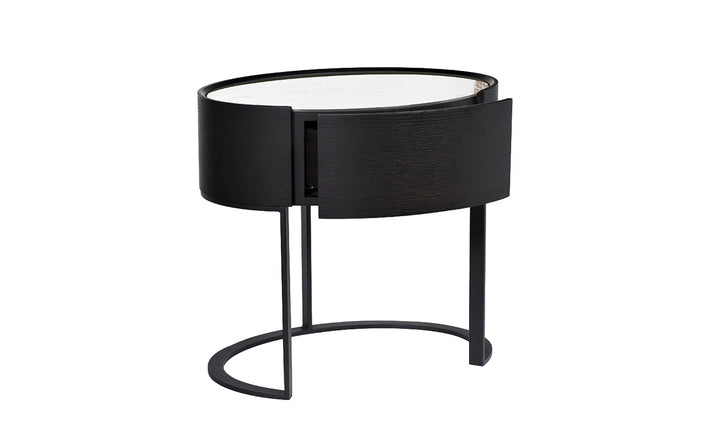 BLACK SCALA BED SIDE TABLE GD