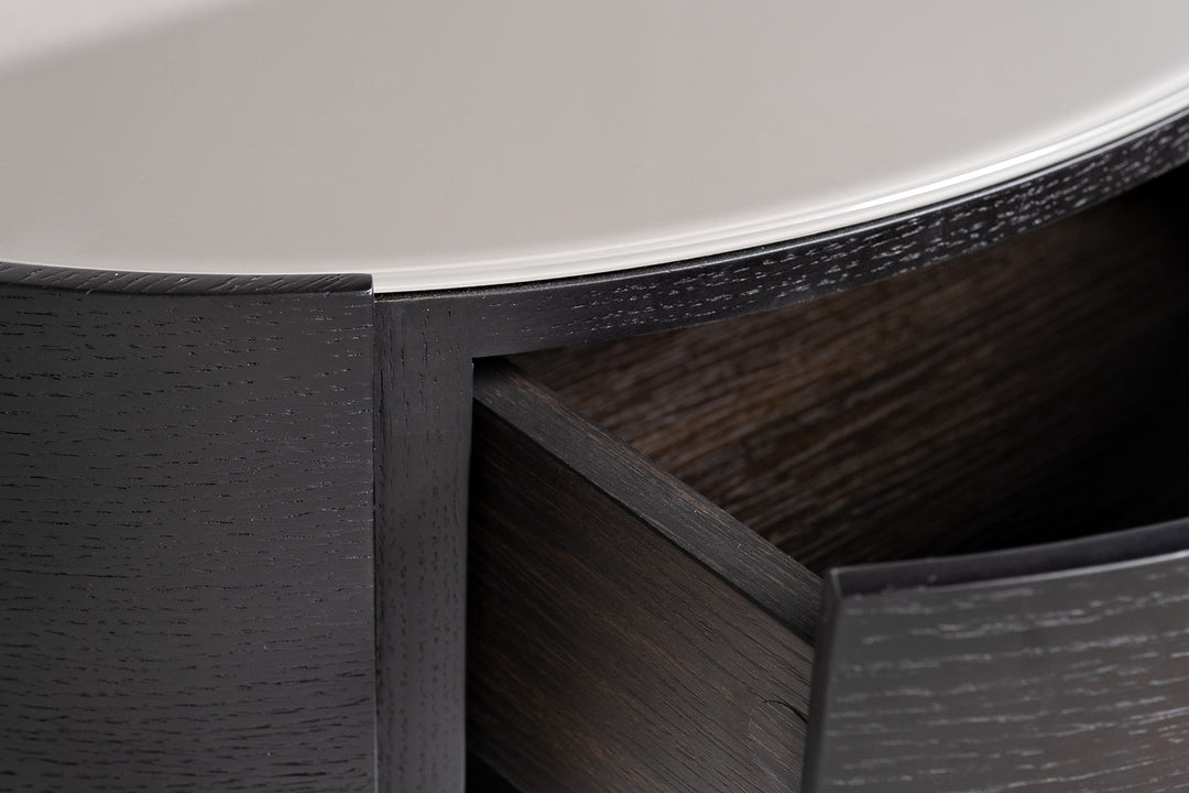 BLACK SCALA BED SIDE TABLE GD