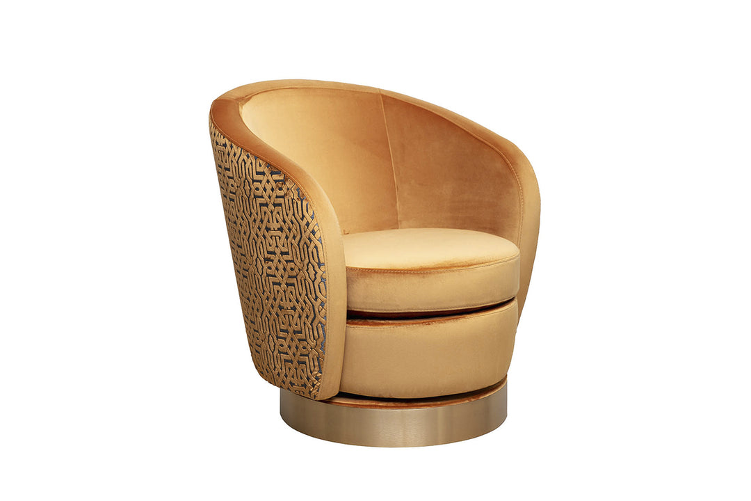 LATTICE ORANG ARMCHAIR SWIVEL GD