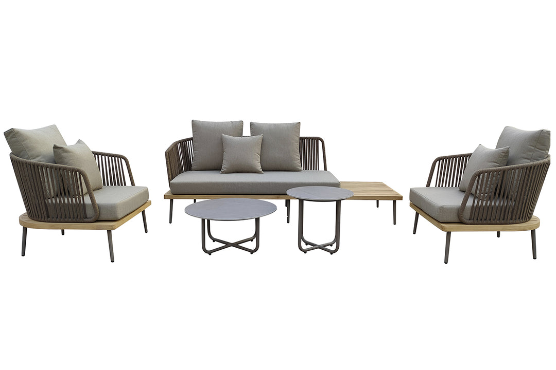 SEATER LEFTSIDED "BAYLEY" OUTDOOR GREY  GD