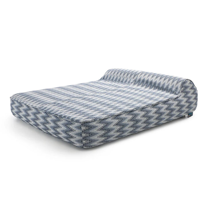 PINTAIL ZIGZAG BLUE TWIN SUNBED FC