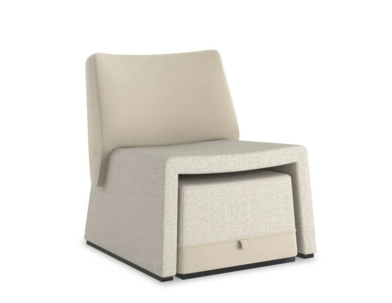 Suede Square-Back Side Chair