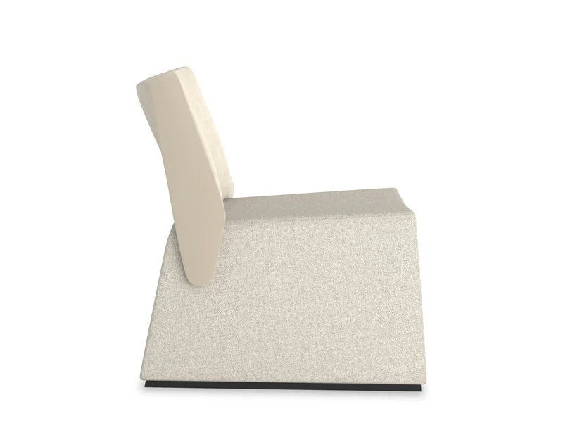 Suede Square-Back Side Chair