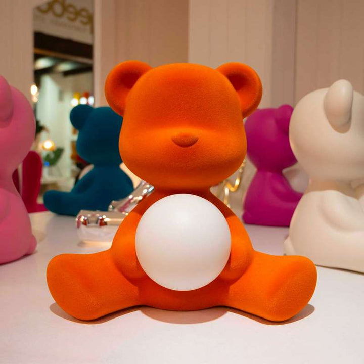 TEDDY GIRL LAMP VELVET FINISH RECHARGEABLE LED