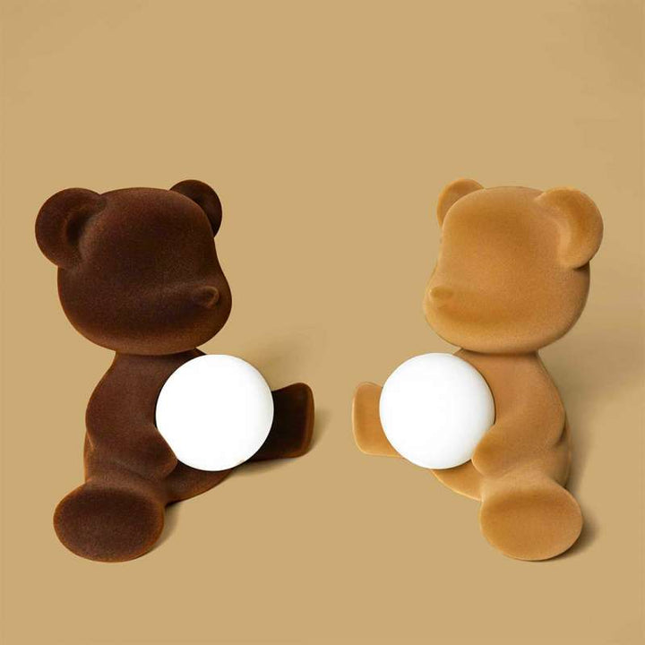 TEDDY GIRL LAMP VELVET FINISH RECHARGEABLE LED