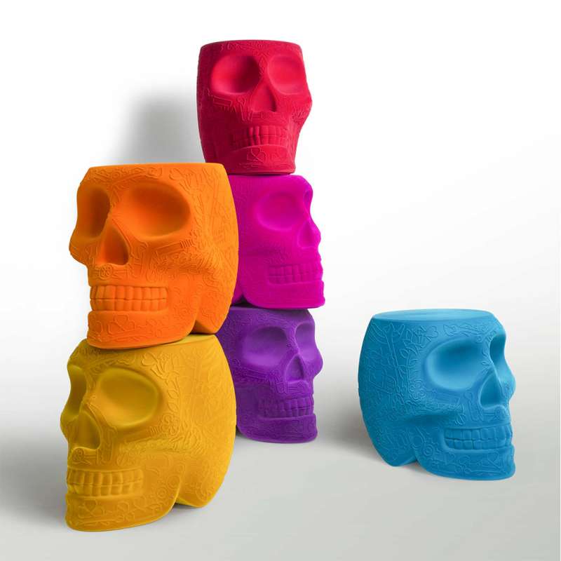 MEXICO STOOL & SIDETABLE VELVET