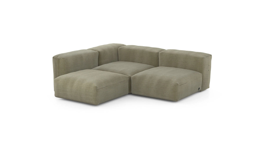 CORD VELOURS THREE MODULE SOFA  VK