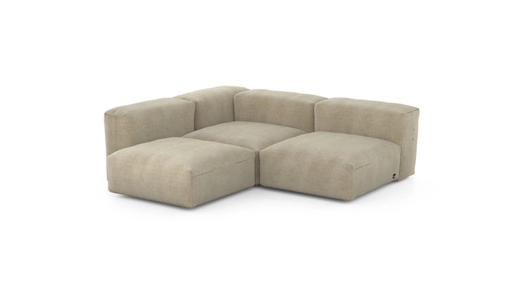 CORD VELOURS THREE MODULE SOFA  VK
